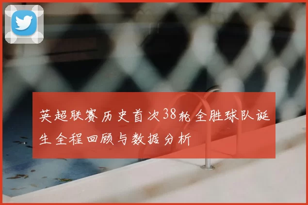 英超联赛历史首次38轮全胜球队诞生全程回顾与数据分析