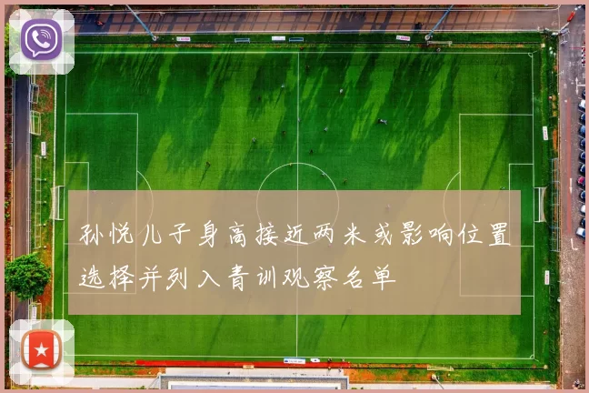 孙悦儿子身高接近两米或影响位置选择并列入青训观察名单